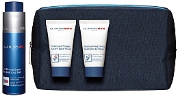 Fragrances, Perfumes, Cosmetics Set - Clarins Men ( wash/gel/30 ml + sh/gel/200ml + f/gel/30ml+ bag)