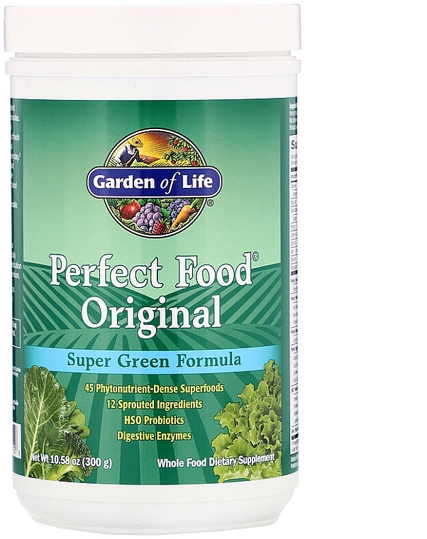 Dietary Supplement "Green Food" - Garden of Life Perfect Food Original — photo N3