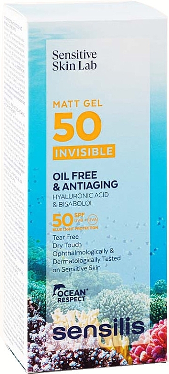 Mattifying Sunscreen Gel - Sensilis Matt Gel SPF50+ Invisible Oil Free & Antiaging — photo N2