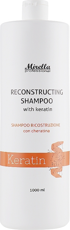 Repair Keratin Shampoo - Mirella Hair Care Reconstructing Shampoo — photo N1