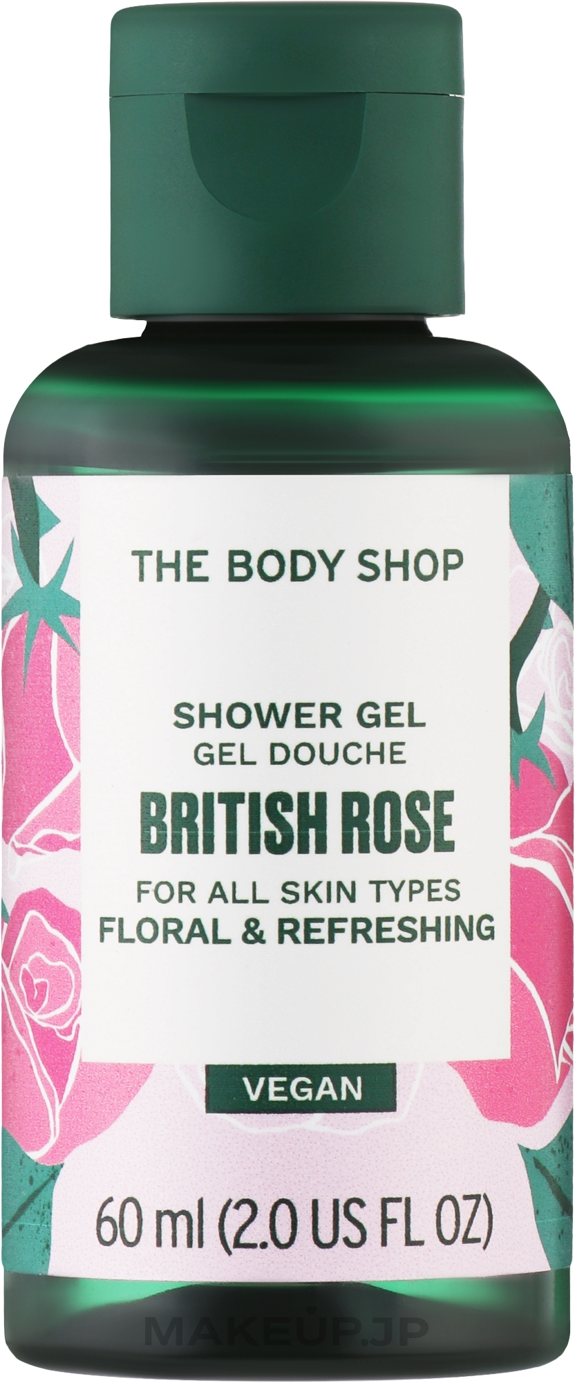 British Rose Shower Gel - The Body Shop British Rose Shower Gel Vegan — photo 60 ml