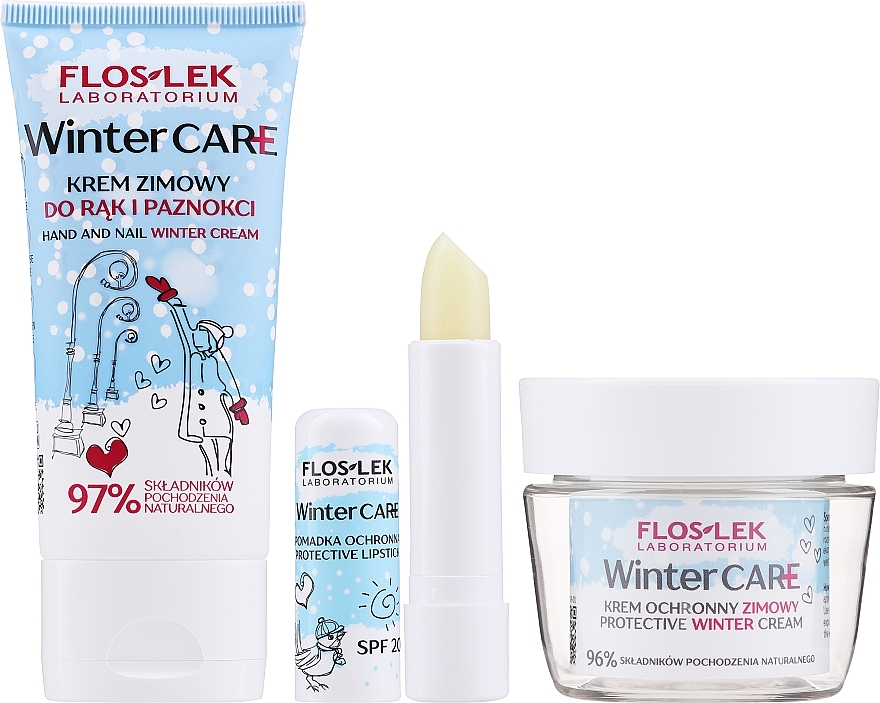 Set - Floslek Winter (cream/50ml + cream/50ml + Lipstic/3.6g) — photo N2