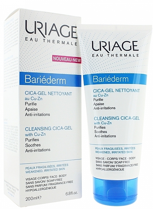 Cleansing Cica-Gel with Cu-Zn - Uriage Bariederm Cleansing Cica-Gel  — photo N2