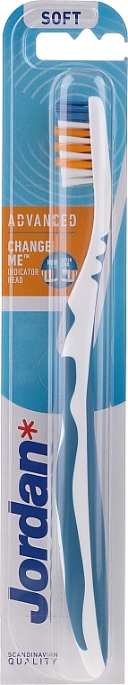 Soft Toothbrush Advanced, white & blue - Jordan Advanced Soft Toothbrush — photo N6