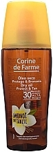 Fragrances, Perfumes, Cosmetics Sunscreen Dry Body Oil - Corine De Farme Dry Oil Protect & Tan Spray Spf 30