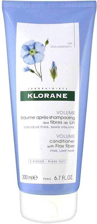 Hair Conditioner - Klorane Volume Conditioner With Flax Fiber — photo N3