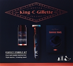 Fragrances, Perfumes, Cosmetics Set - Gillette King C. Gillette Perfect Stubble Kit