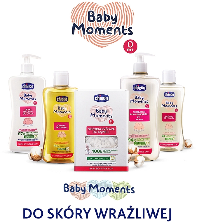 Rice Starch Bath for Sensitive Skin - Chicco Baby Moments — photo N4