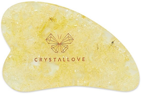 Facial Massager - Crystallove Lemon Amber Gua Sha — photo N3