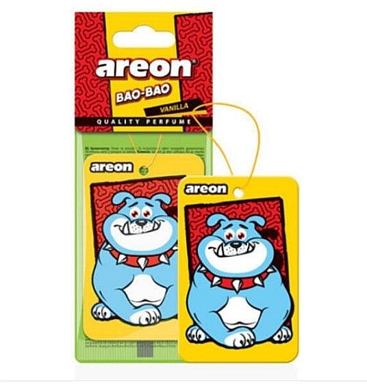 Vanilla Car Air Freshener - Areon Dao-Bao Dog Pet Hanging Car Air Freshener Vanilla — photo N1