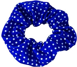 Scrunchie, blue polka dot - Lolita Accessories Scrunchie — photo N4