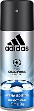 Fragrances, Perfumes, Cosmetics Adidas UEFA Champions League Arena Edition Deo Body Spray - Deodorant