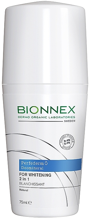 Brightening Roll-On Deodorant - Bionnex Perfederm DeoMineral Roll-On 2 in 1 — photo N2