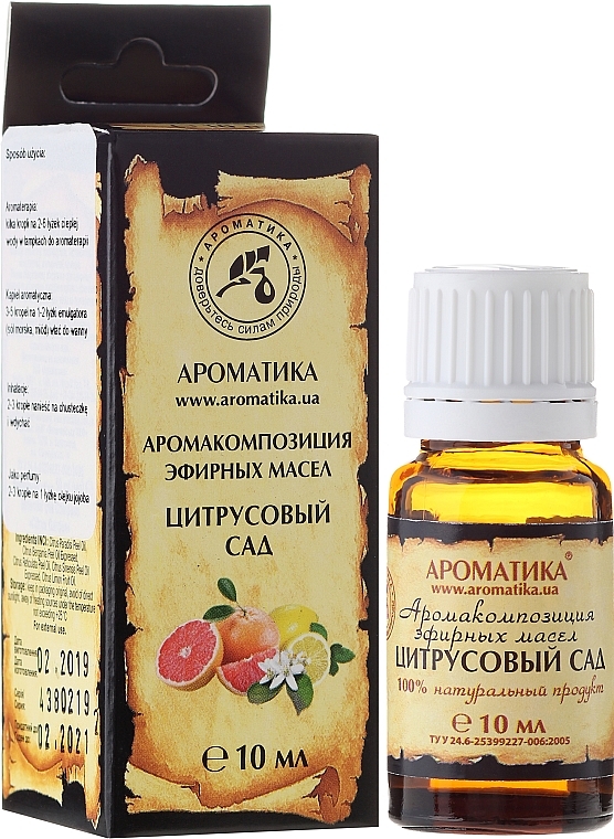 Aroma Composition "Citrus Garden" - Aromatika — photo N1