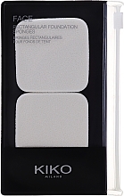 Liquid, Cream & Pressed Foundation Sponge - Kiko Milano Rectangular Foundation Sponge — photo N1