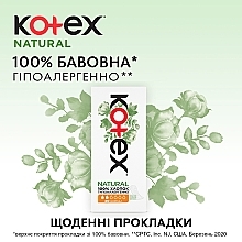 Daily Liners, 18 pcs - Kotex Natural Normal+ — photo N3