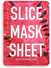 Fragrances, Perfumes, Cosmetics Facial Slice Mask Sheet "Watermelon" - Kocostar Slice Mask Sheet Watermelon