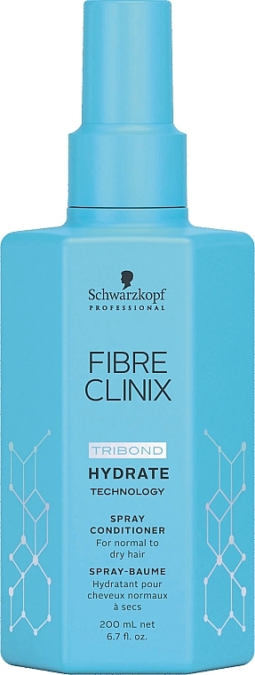 Moisturizing Hair Spray-Conditioner - Schwarzkopf Professional Fibre Clinix Hydrate Spray Conditioner — photo N1