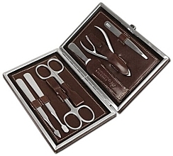 Fragrances, Perfumes, Cosmetics Manicure Set 'Magnum' 15.5 x 10 cm, brown - Erbe Solingen
