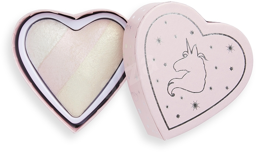 Highligher - I Heart Revolution Unicorn Heart Glow Highlighter — photo N4