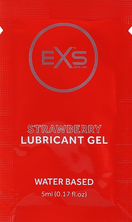 ストロベリー 水性 潤滑剤 - EXS Strawberry Lubricant Gel Water Based（サシェ） — photo N1