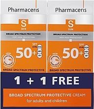 Set - Pharmaceris S Broad Spectrum Protective Cream SPF50+ (f/cr/2x50ml) — photo N2