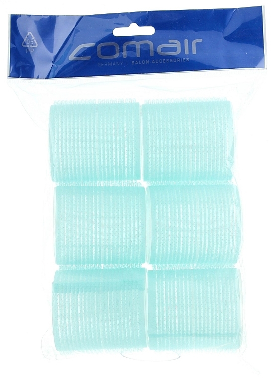 Jumbo Velcro Curlers, blue, d56 - Comair — photo N1