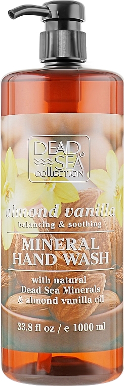 Liquid Soap with Dead Sea Minerals, Almond and Vanilla Oil - Dead Sea Collection Almond Vanila&Dead Sea Minerals Hand Soap — photo N2