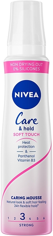 Nourishing Care & Hold Mousse - Nivea Pflege & Halt Soft Touch — photo N1