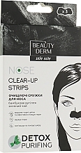 Nose Cleansing Strips with Bamboo Charcoal - Beauty Derm Nose Clear-Up Strips — photo N1