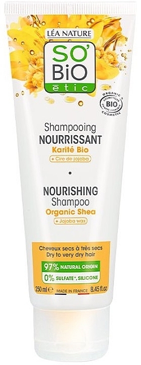 Nourishing Shampoo - So'Bio Etic Nourishing Shampoo Organic Shea 97% Natural Origin — photo N1