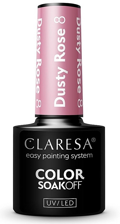 Gel Polish - Claresa Dusty Rose Soak Off UV/LED Color — photo N4