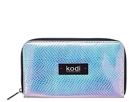 Fragrances, Perfumes, Cosmetics Brush Case #2, with zipper, silver-blue - Kodi Professional
