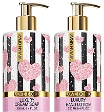 Fragrances, Perfumes, Cosmetics Set - Vivian Gray Love Bomb (cr/250ml + b/lot/250ml)