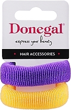 Fragrances, Perfumes, Cosmetics Hair Ties, FA-5642, purple + yellow - Donegal