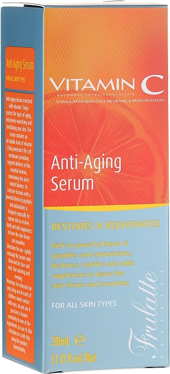 Vitamin C Facial Serum - Frulatte Vitamin C Anti-Aging Face Serum — photo N1