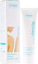 Fragrances, Perfumes, Cosmetics Depilatory Cream for Sensitive Skin - Ziaja Sensim Depile Depilatory Cream Sensitive Skin