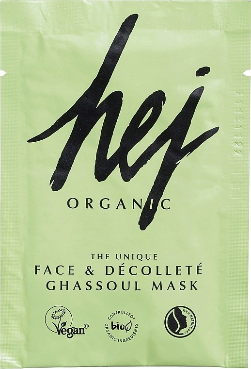 Face & Decollete Mask - Hej Organic Face & Body Ghassoul Mask — photo N4