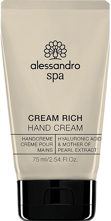 Hand Cream - Alessandro International Spa Cream Rich Hand Cream — photo N1