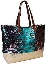 Fragrances, Perfumes, Cosmetics Beach Bag, 55x40x13 cm, with blue overflow - Corvet