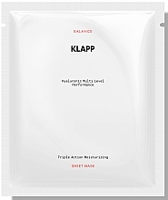 Fragrances, Perfumes, Cosmetics Hydrating Sheet Face Mask - Klapp Balance Triple Action Moisturizing Sheet Mask