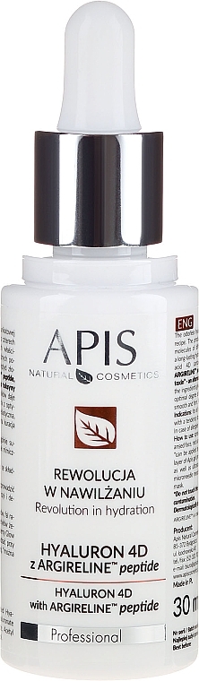 Face Serum - APIS Professional Hyaluron 4D + Argireline Peptide — photo N2