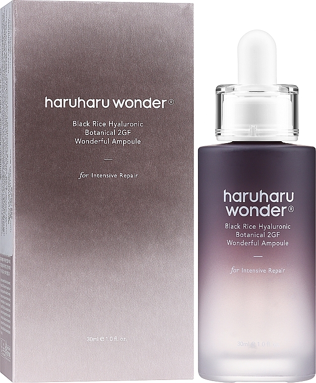 Anti-Aging Face Ampoule - Haruharu Wonder Black Rice Hyaluronic Botanical 2GF Wonderful Ampoule — photo N2