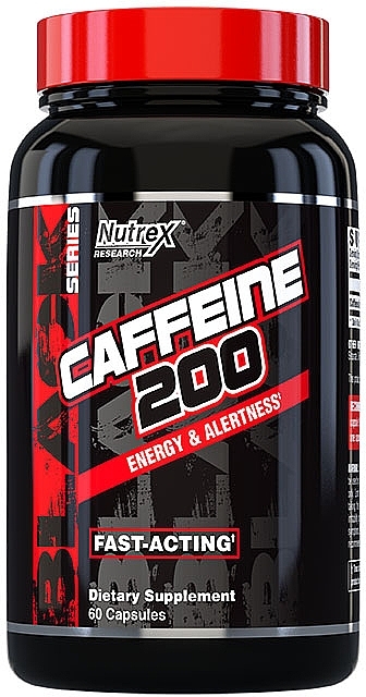 Caffeine Food Supplement, in capsules - Nutrex Research Caffeine 200 — photo N1