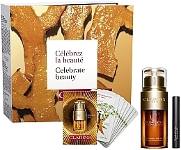 Fragrances, Perfumes, Cosmetics Set - Clarins Double Serum Celebrate Beauty (eye/serum/7x0.9ml + serum/30ml + mascara/3ml)