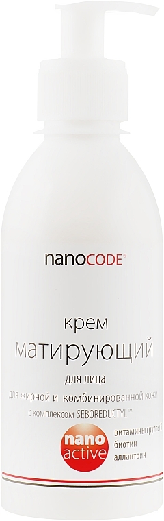 Mattifying Face Cream for Oily & Combination Skin - NanoCode Activ Cream — photo N5