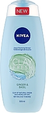 Shower Gel with Clay - NIVEA Clay Fresh Ginger & Basil — photo N5