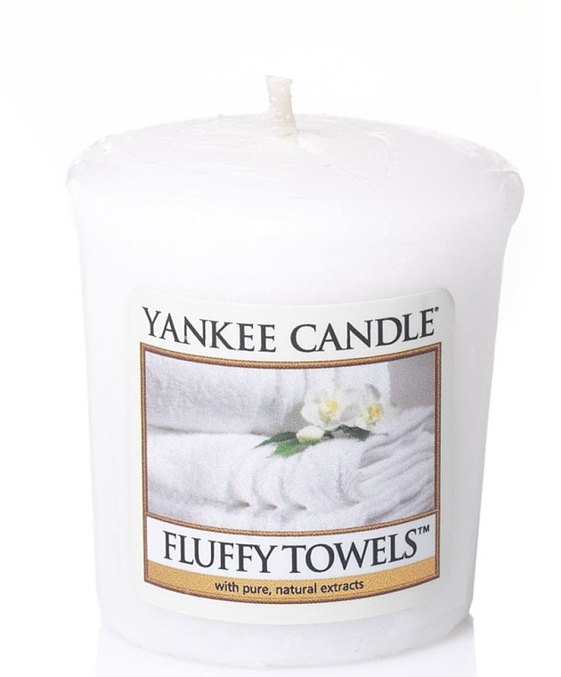 Scented Candle - Yankee Candle Scented Votive Fluffy Towels — photo N2