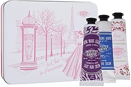 Fragrances, Perfumes, Cosmetics Hand Care Set - Institut Karite So Chic So Parisienne (h/cr/3x30ml)