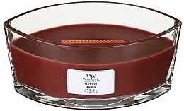 Fragrances, Perfumes, Cosmetics Scented Candle in Glass - Woodwick Hearthwick Flame Ellipse Candle Redwood